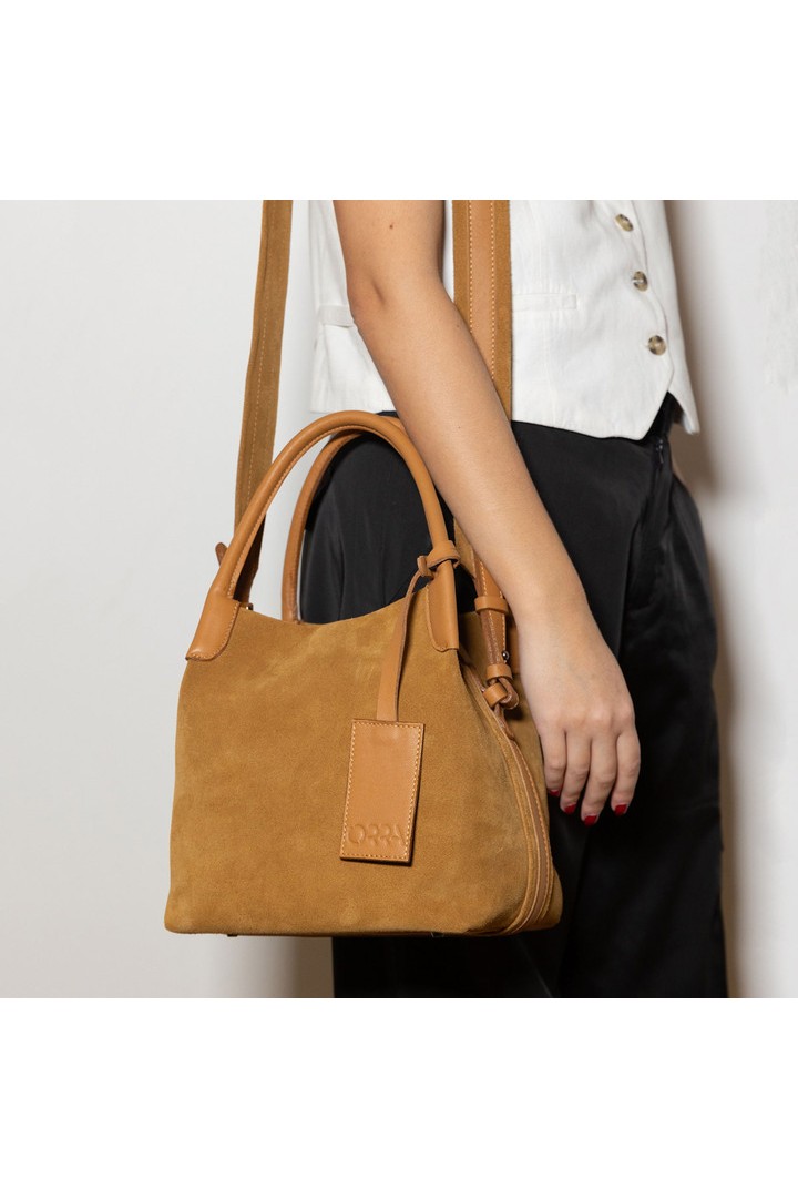 Lona Suede Bag Beige