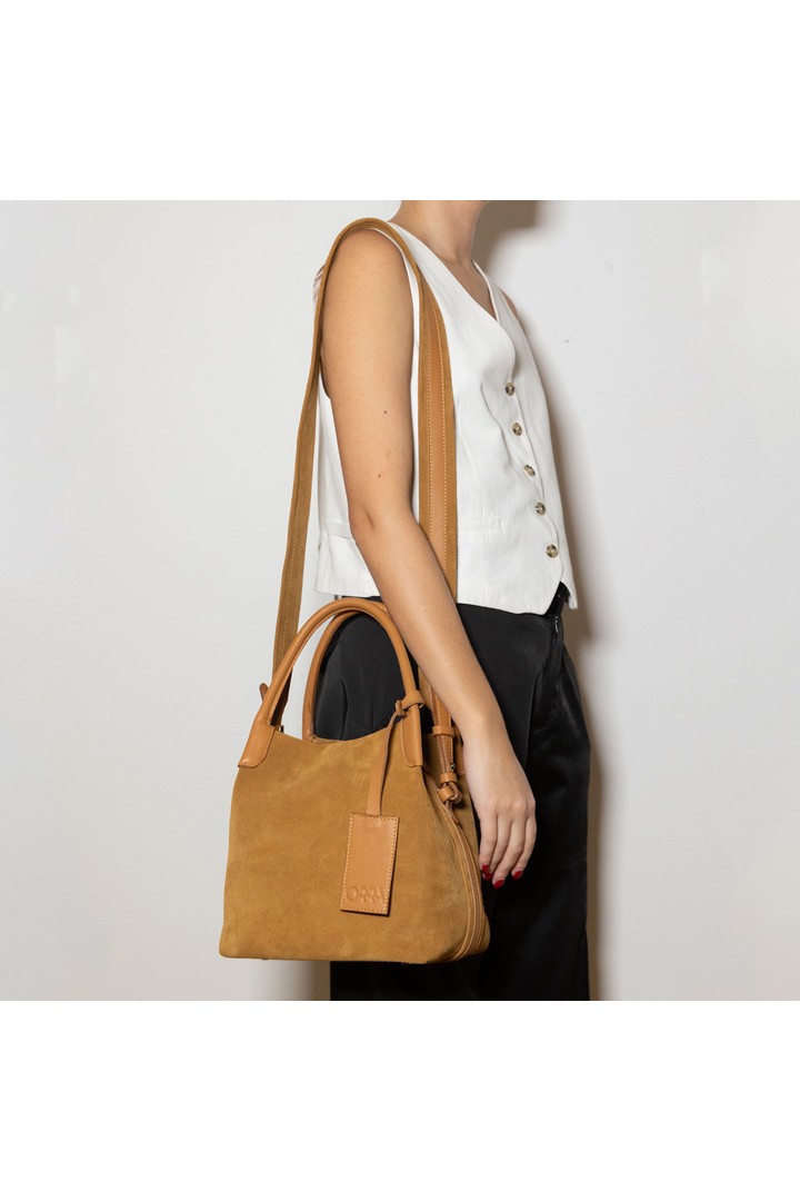 Lona Suede Bag Beige