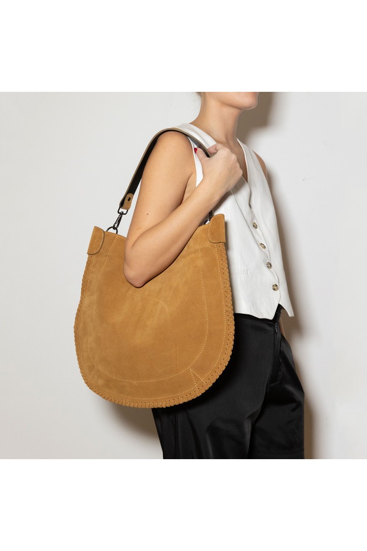 Luna Suede Bag Beige