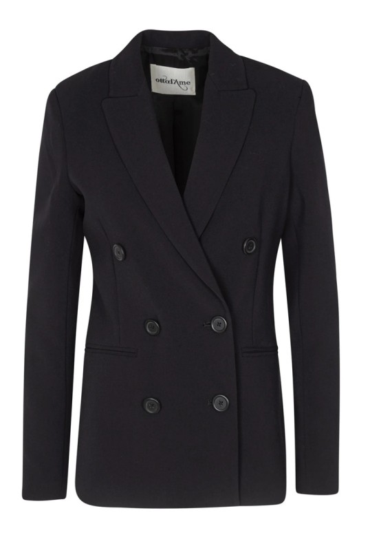 Double-breasted blazer black