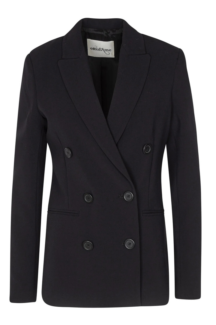 Double-breasted blazer black