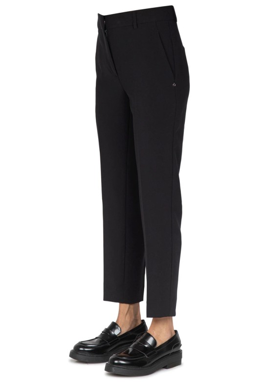 Cigarette trousers black