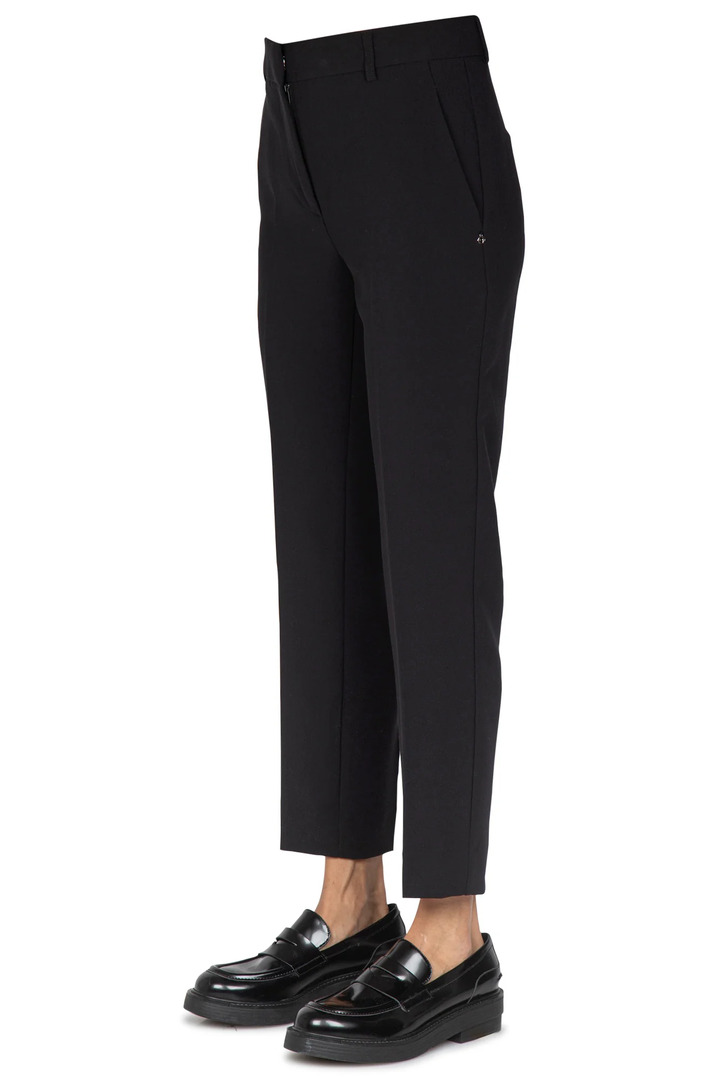 Cigarette trousers black