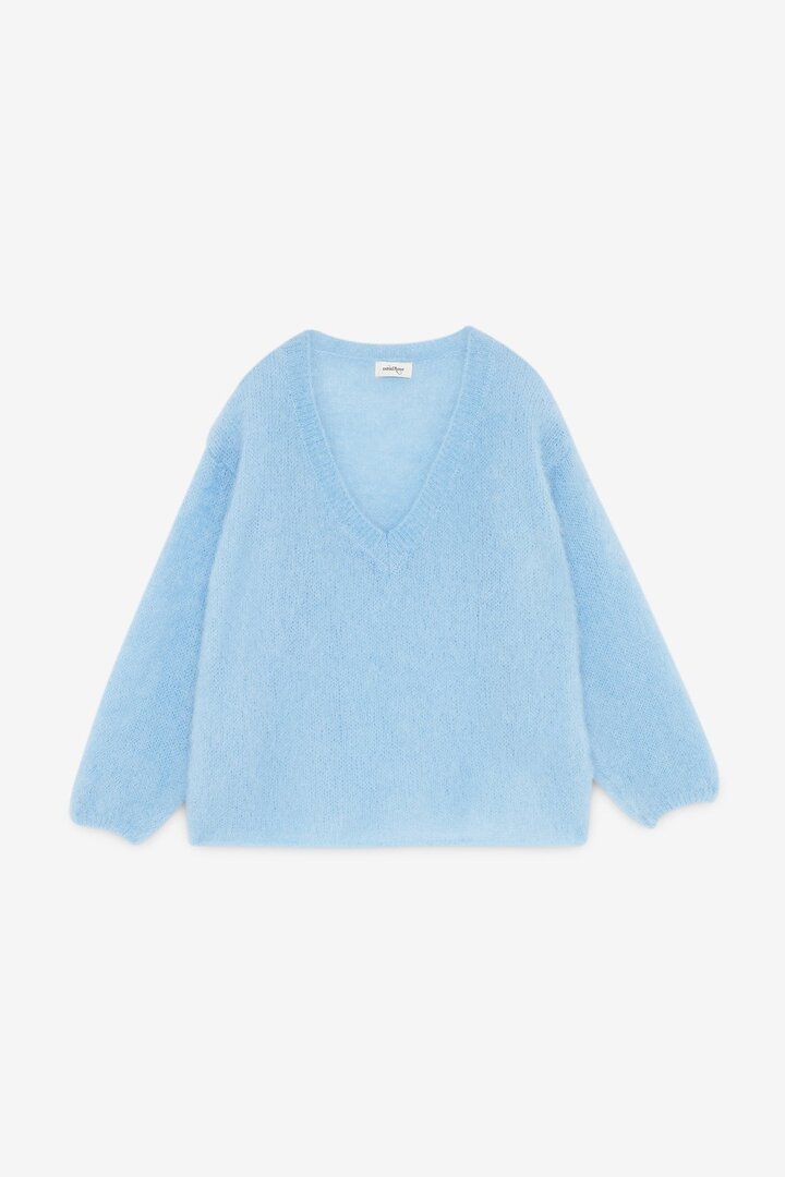 Mohair blend fluffy jumper