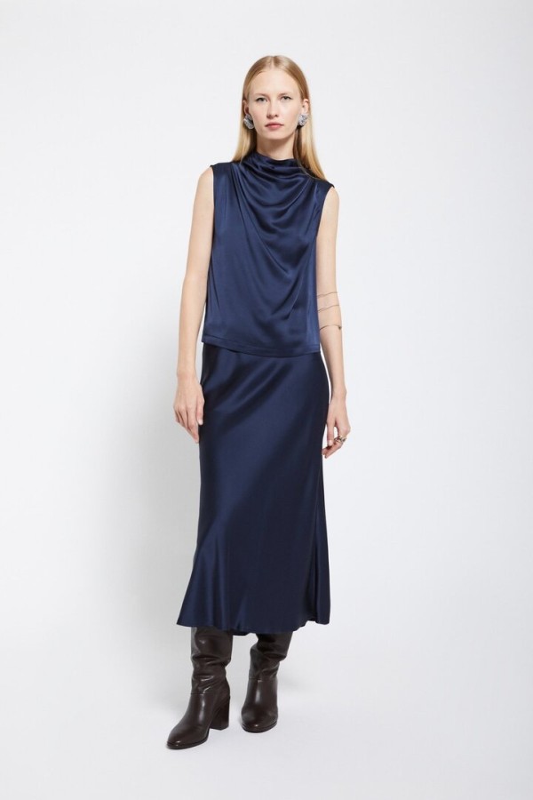 Viscose long skirt night