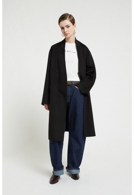 Midi coat Black
