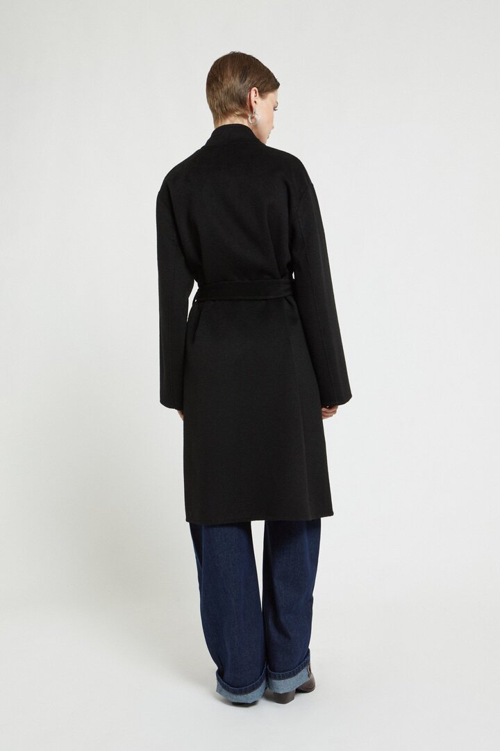 Midi coat Black