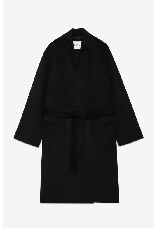 Midi coat Black