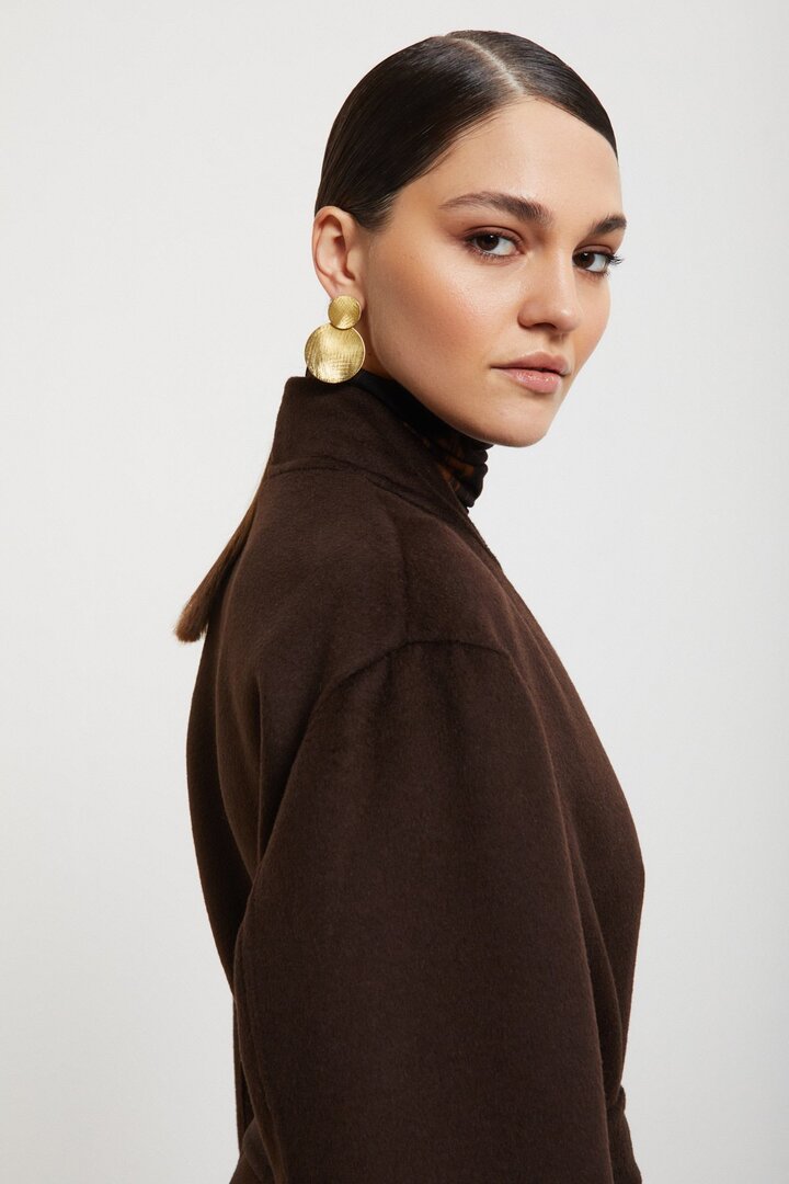 Midi coat Brown