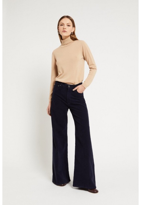 Velvet palazzo jeans Night