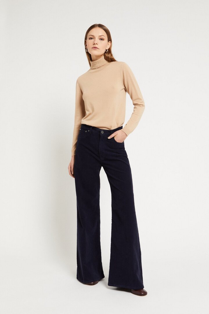 Velvet palazzo jeans Night
