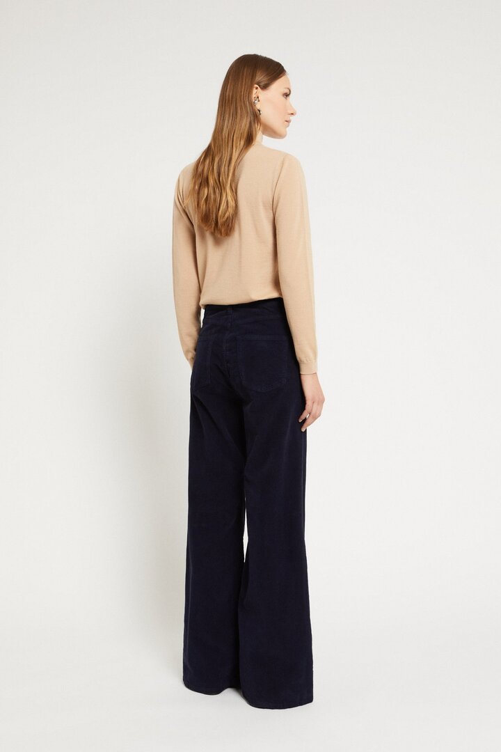 Velvet palazzo jeans Night