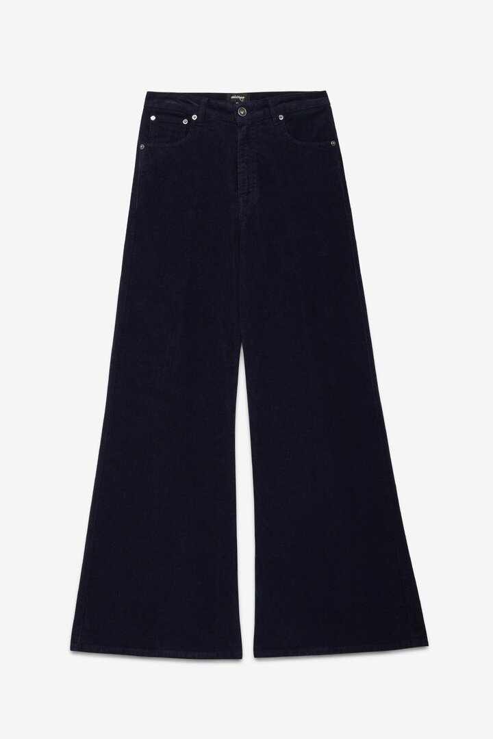 Velvet palazzo jeans Night