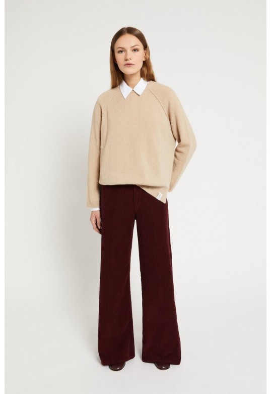 Velvet palazzo jeans Rouge Noir