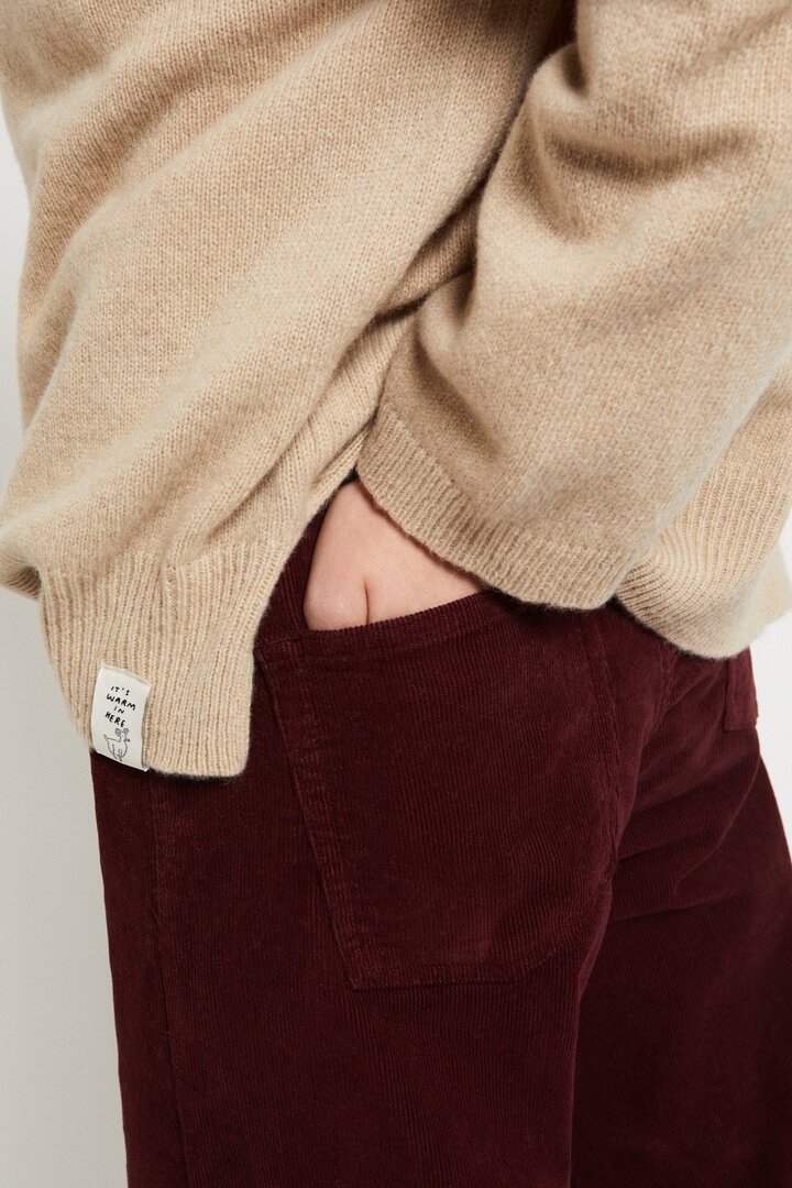 Velvet palazzo jeans Rouge Noir