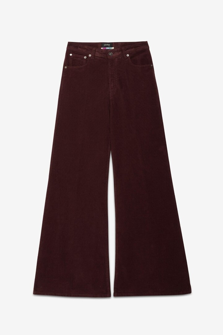 Velvet palazzo jeans Rouge Noir