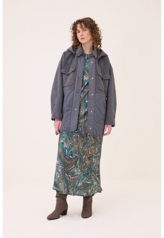 Quilted parka Grey
