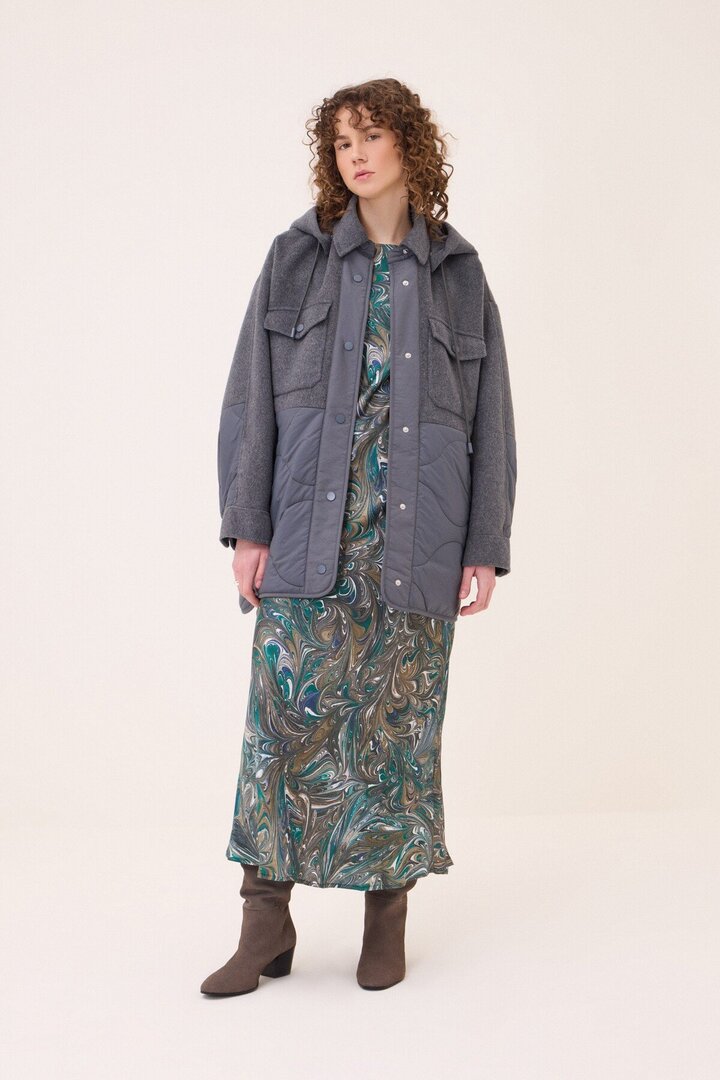 Quilted parka Grey
