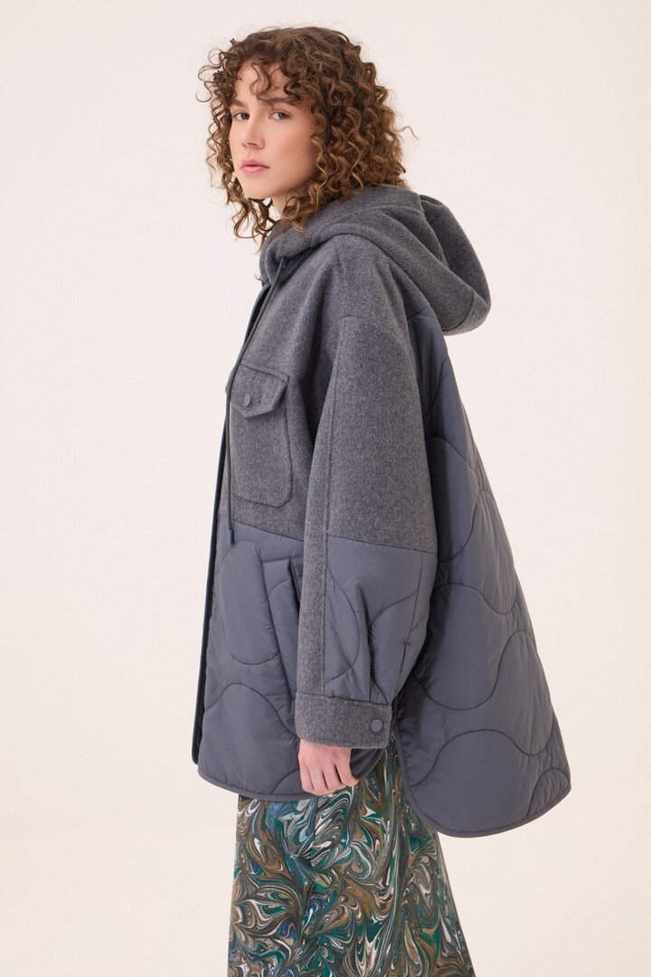 Quilted parka Grey