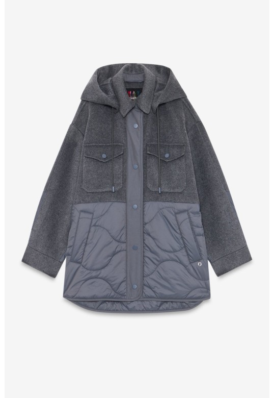 Quilted parka Grey