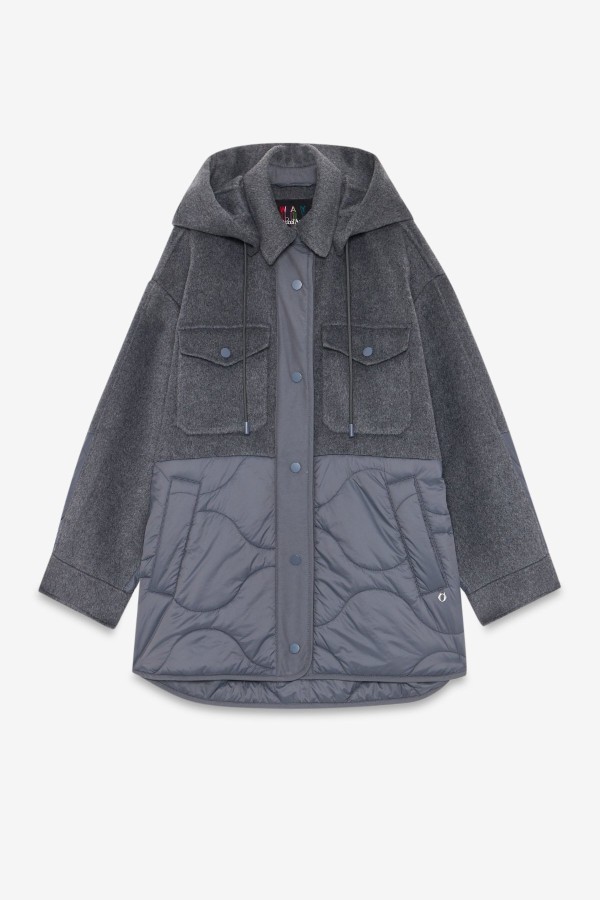 Quilted parka Grey