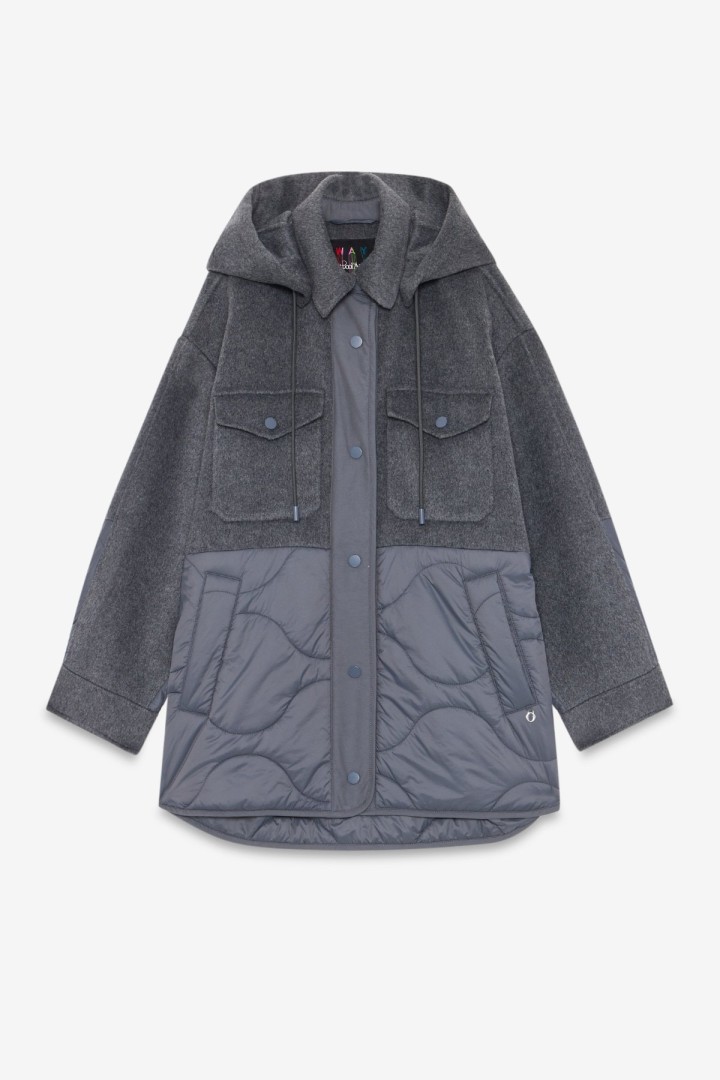 Quilted parka Grey