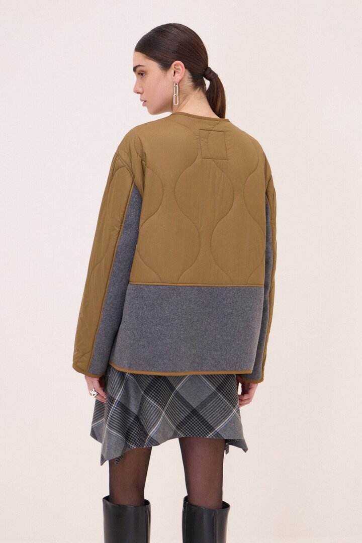 Quilted short jacket