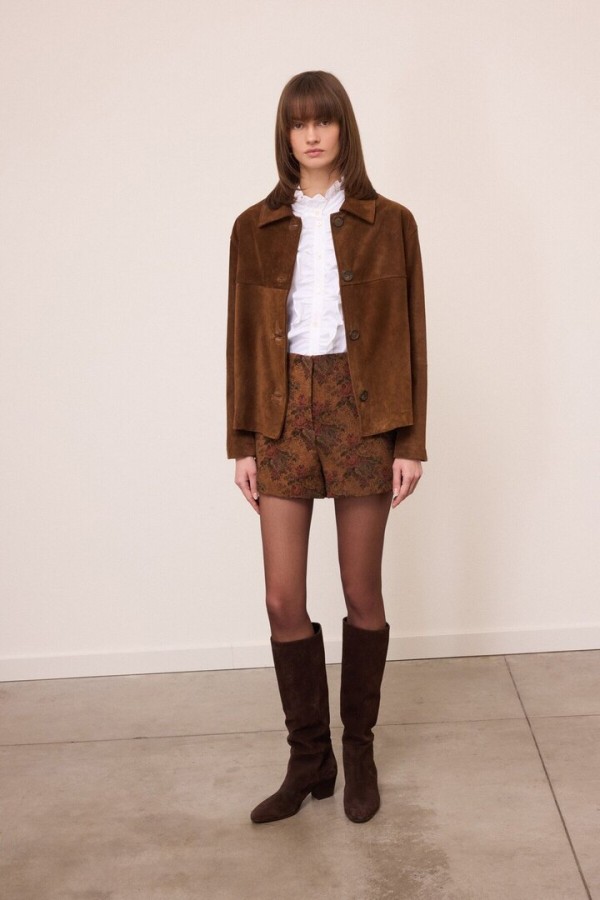 Suede-effect jacket
