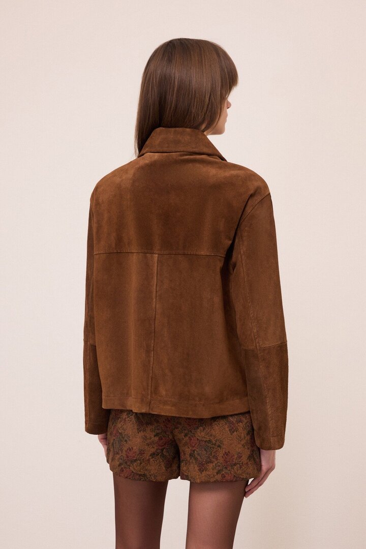 Suede-effect jacket