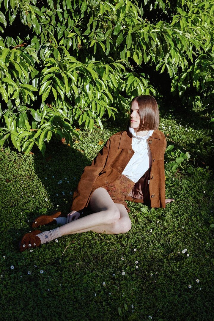 Suede-effect jacket
