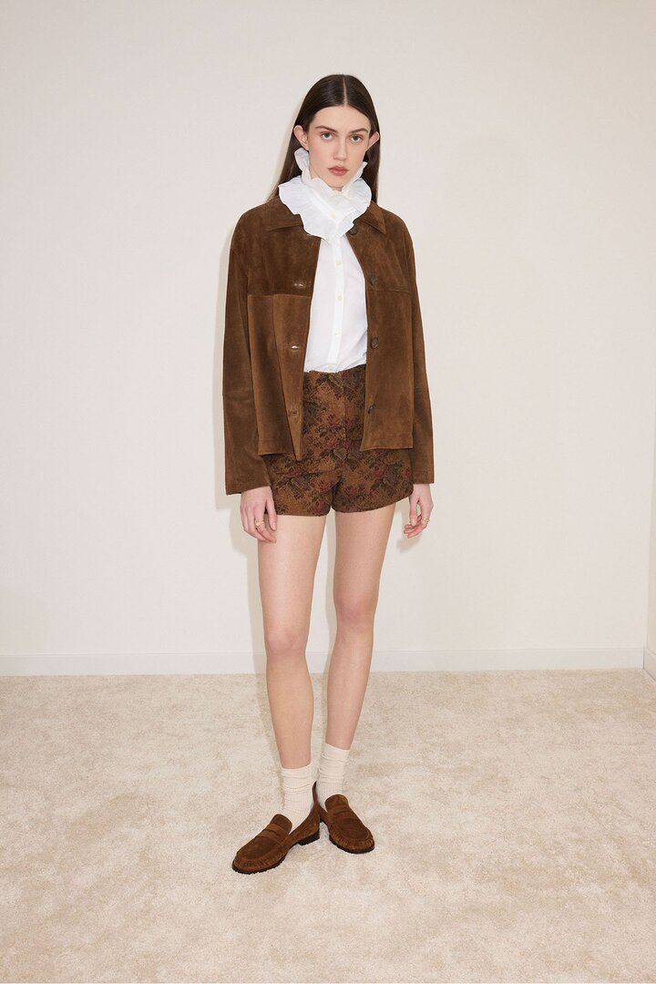 Suede-effect jacket