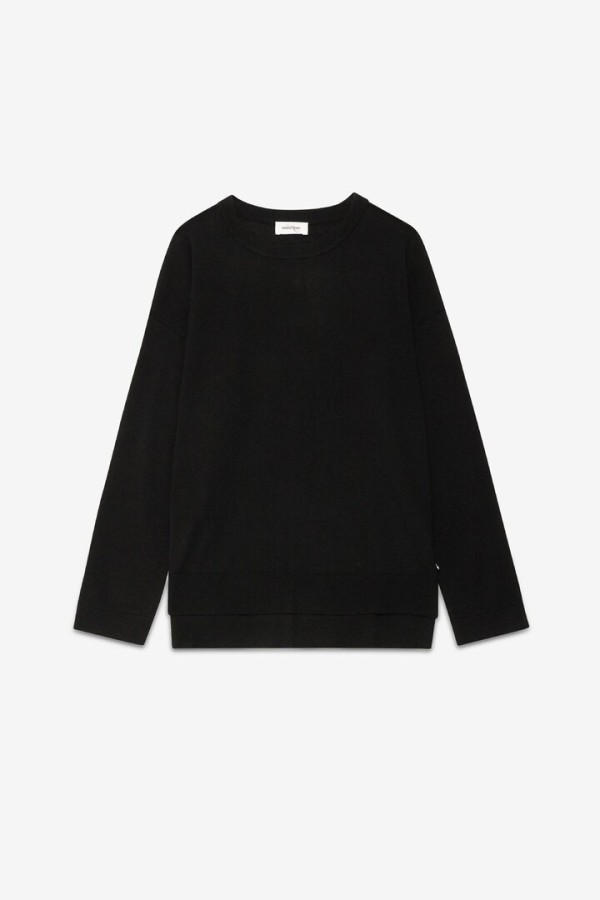 Merinos wool sweater Black