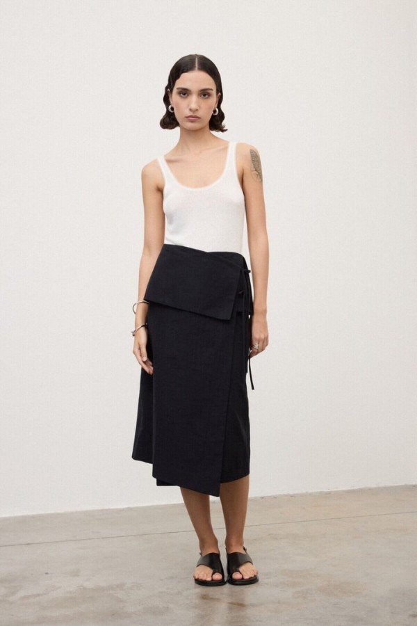Wrap skirt Black