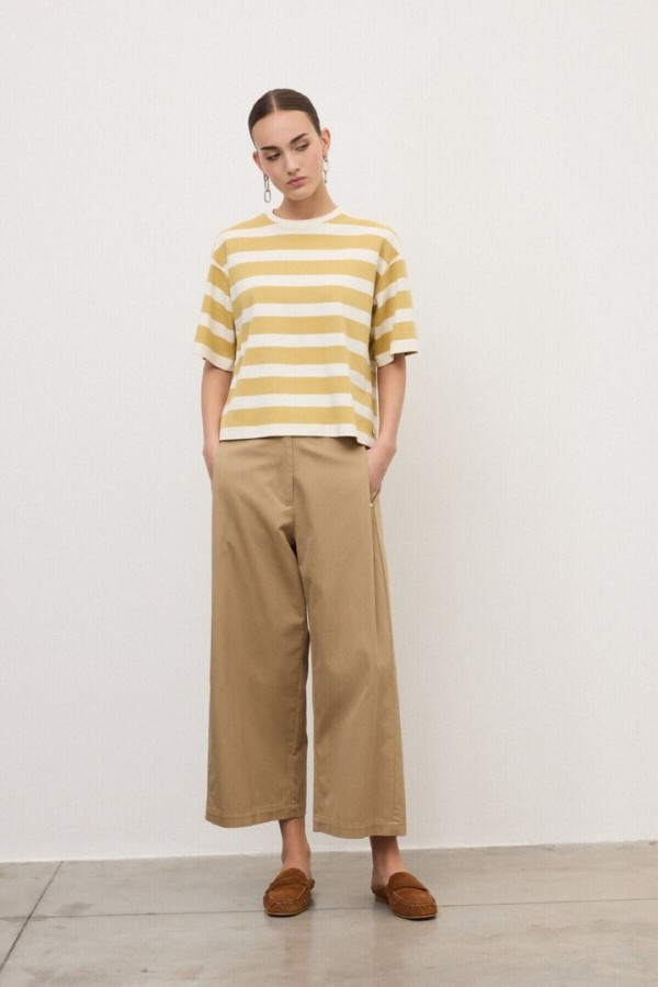 Cropped cotton trousers Corda