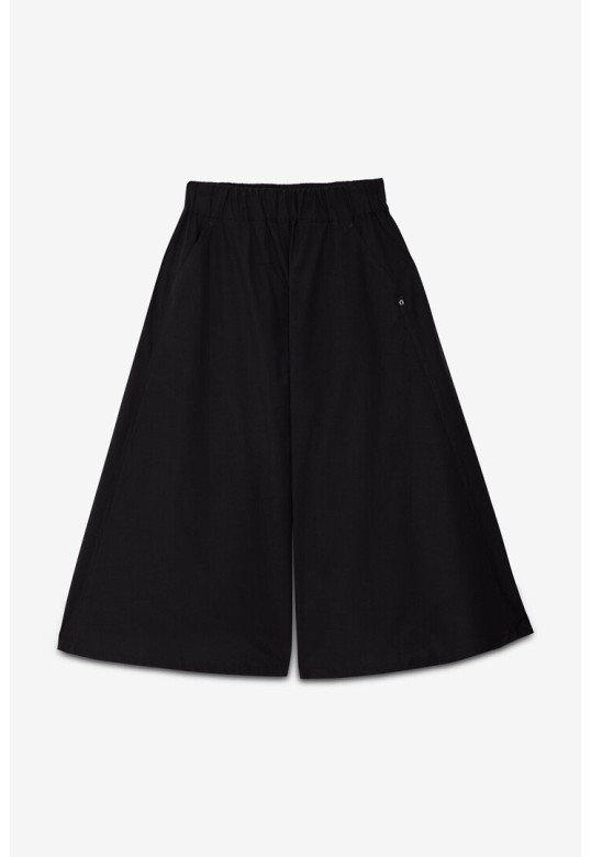 Wide culotte trousers Black