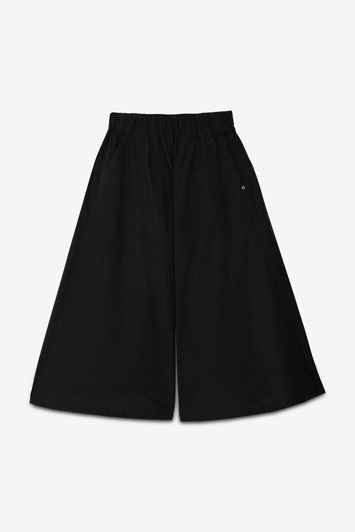 Wide culotte trousers Black