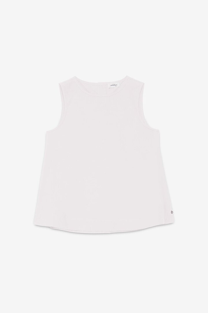 Poplin top Bianco