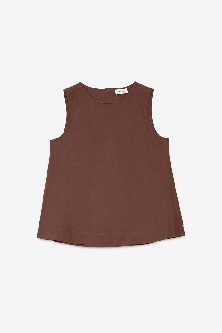 Poplin top Choccolate