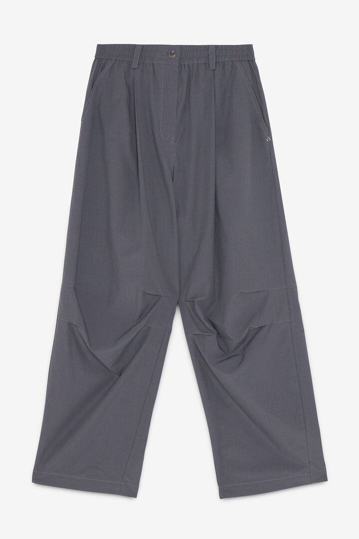 Poplin cargo trousers graphite