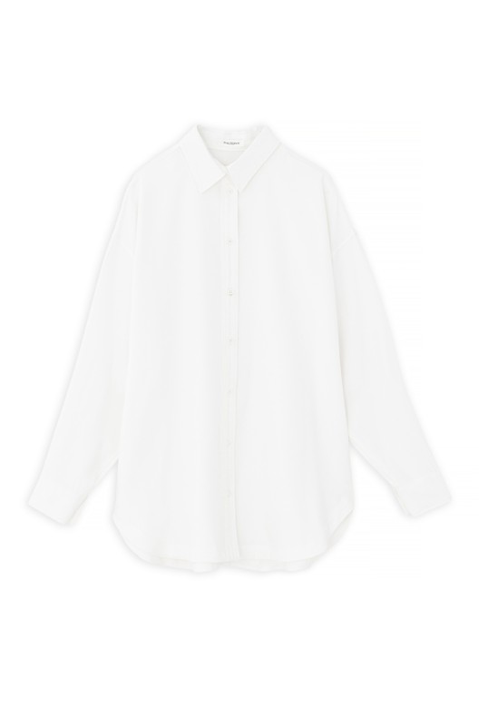 TWILL FADE OUT OVERSIZED SHIRT OFF WHITE