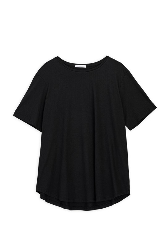 ORGANIC JERSEY OVERSIZED T-SHIRT BLACK