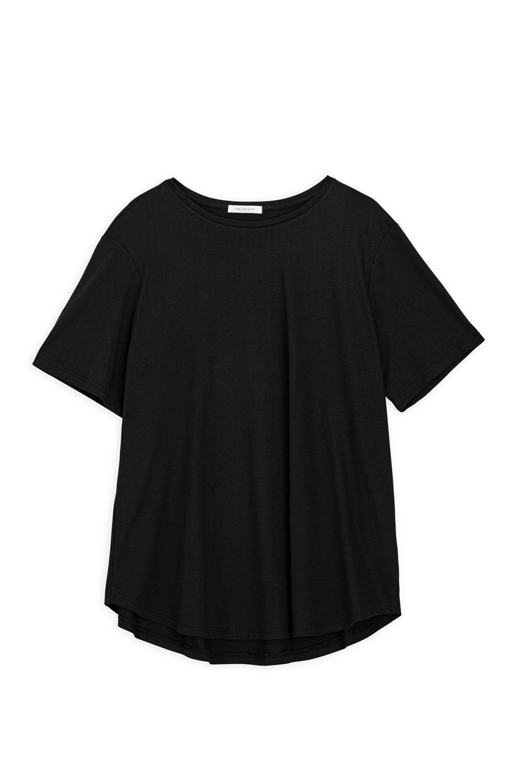 ORGANIC JERSEY OVERSIZED T-SHIRT BLACK