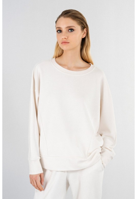 FUTTER OVERSIZED SWEATSHIRT OFF WHITE