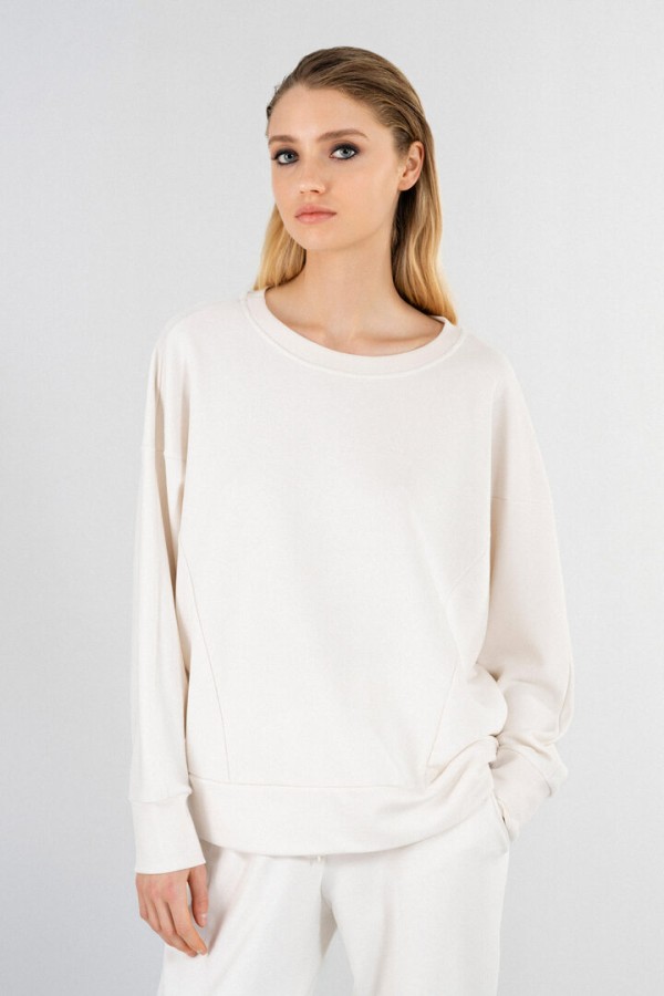 FUTTER OVERSIZED SWEATSHIRT OFF WHITE