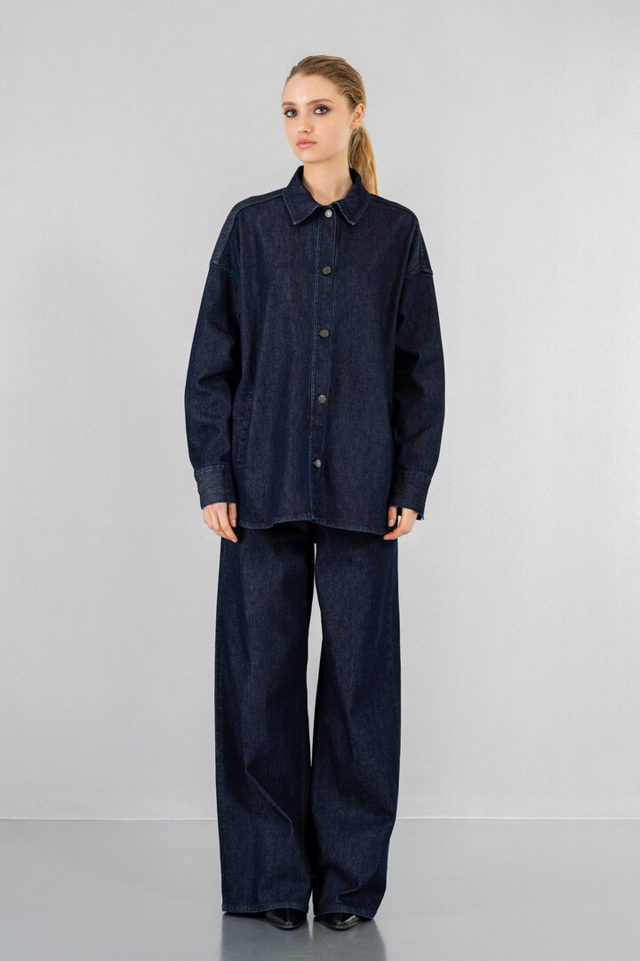 DENIM OVERSHIRT BLUE