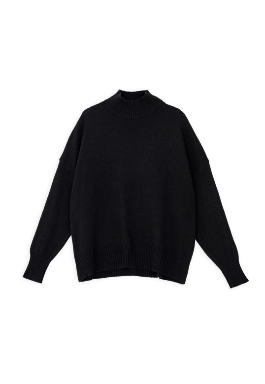 CASHMERE TURTLENECK SWEATER BLACK