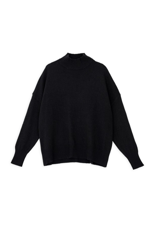 CASHMERE TURTLENECK SWEATER BLACK