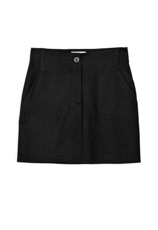 TWILL T/R ΜΙΝΙ SKIRT BLACK