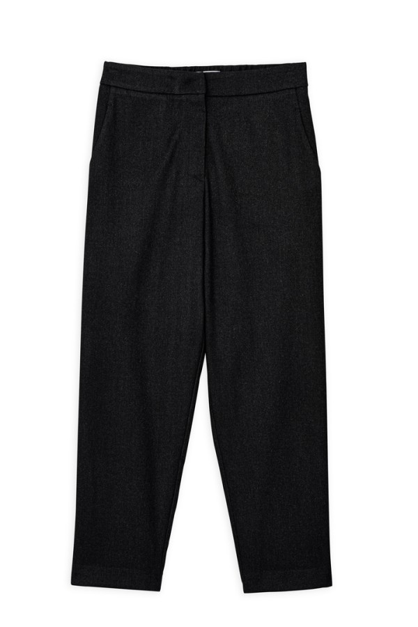 TWILL T/R REGULAR PANTS BLACK