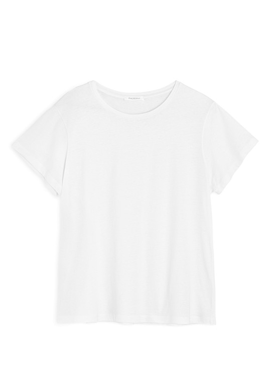 ORGANIC COTTON ROUND NECK T-SHIRT WHITE